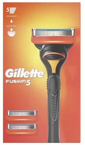 Gillette - Fusion5 barberhøvel + 3 barberblader