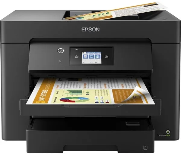 Epson WorkForce WF-7830DTWF A3 Alt-i-ett Blekkprinter Multifunksjon med Faks - Farge - Blekk